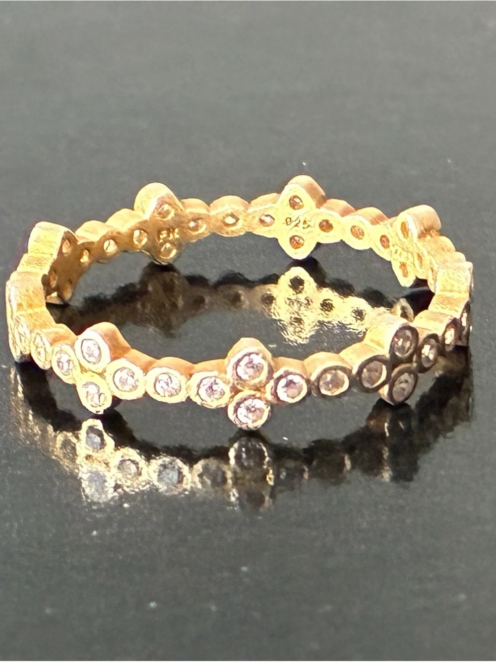 Sterling Silver 925 Freida Rothman Stacking Ring Sz 9